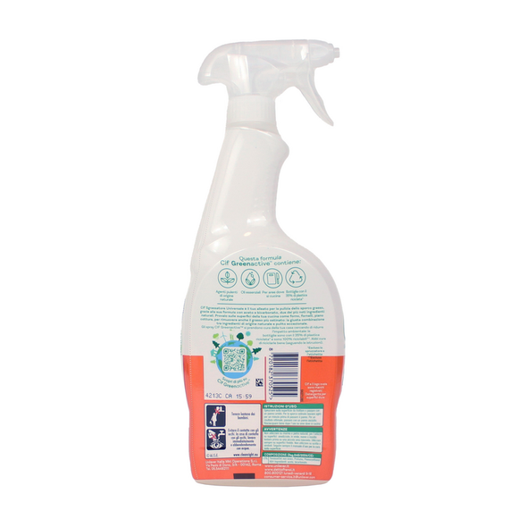 CIF SPRAY GREEN ACTIVE SGRASSATORE UNIVERSALE ACETO & BICARBONATO 650 ML