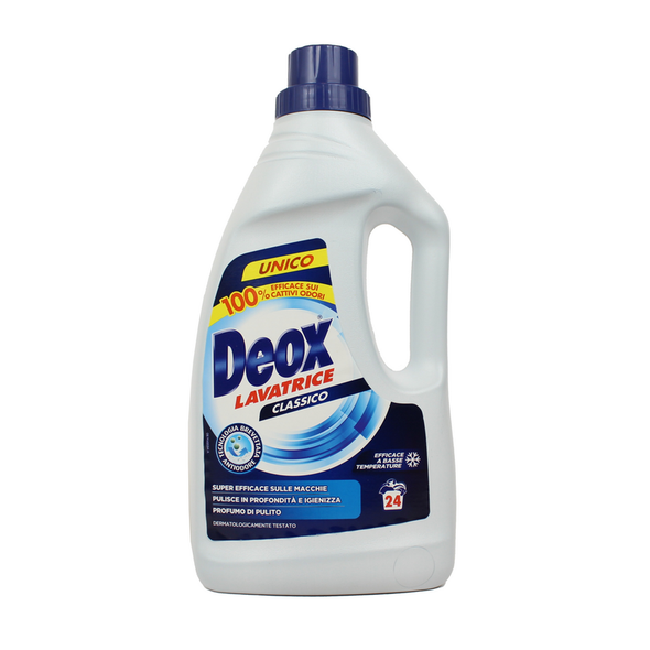 DEOX DETERSIVO LIQUIDO BUCATO LAVATRICE CLASSICO 24 LAVAGGI 1200 ML