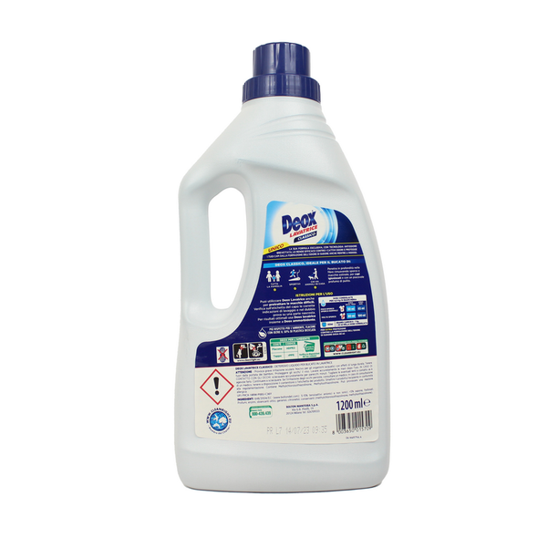 DEOX DETERSIVO LIQUIDO BUCATO LAVATRICE CLASSICO 24 LAVAGGI 1200 ML
