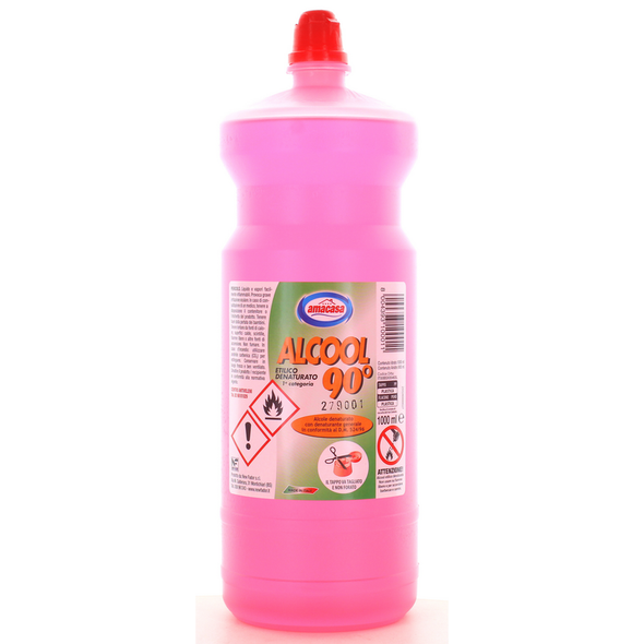 ALCOOL ETILICO DENATURATO 90° GRADI AMACASA 1000 ML