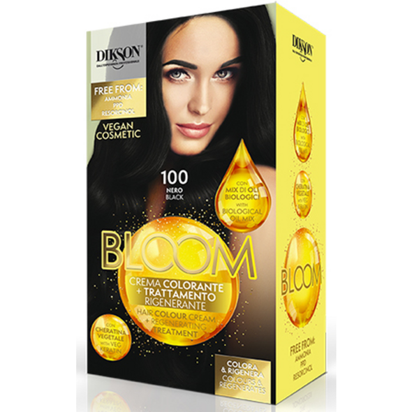 DIKSON BLOOM 100 NERO CREMA COLORANTE E TRATTAMENTO RIGENERANTE    