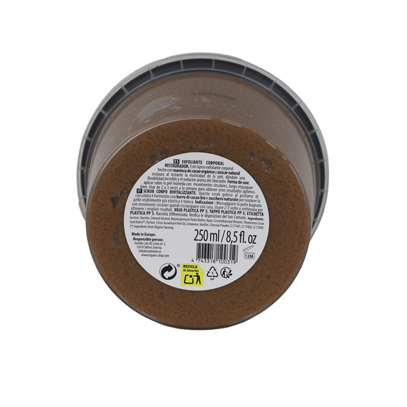 ORGANIC SHOP SCRUB CORPO ESFOLIANTE CACAO & ZUCCHERO VASO 250 ML
