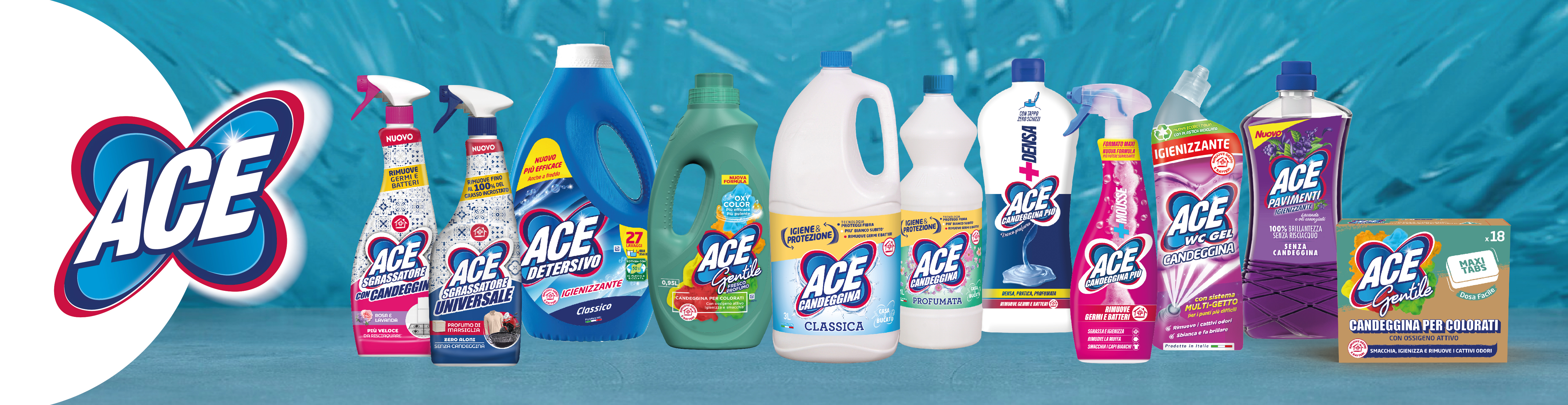 I prodotti ACE sono adatti ad ogni tua esigenza