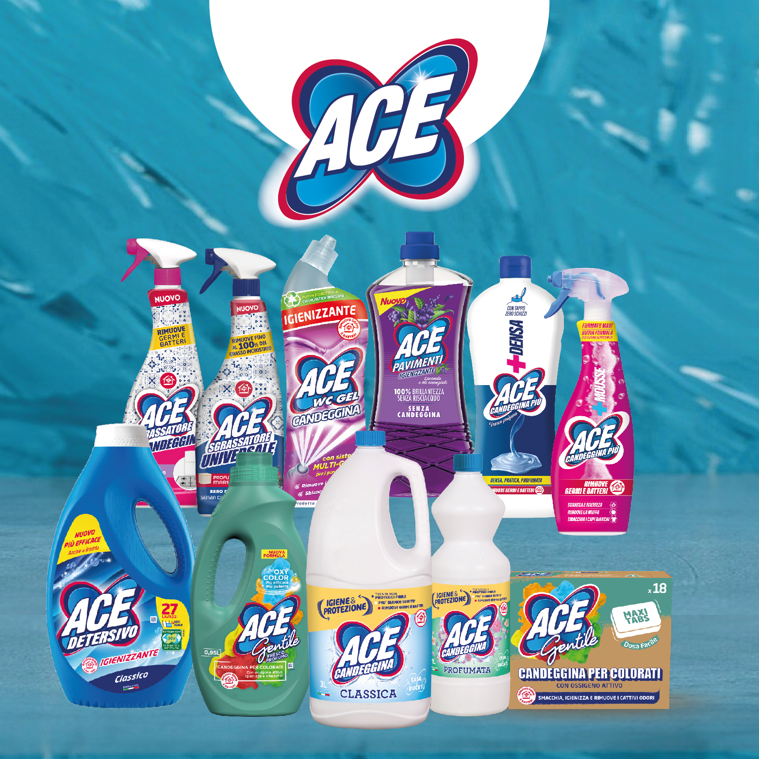 I prodotti ACE sono adatti ad ogni tua esigenza