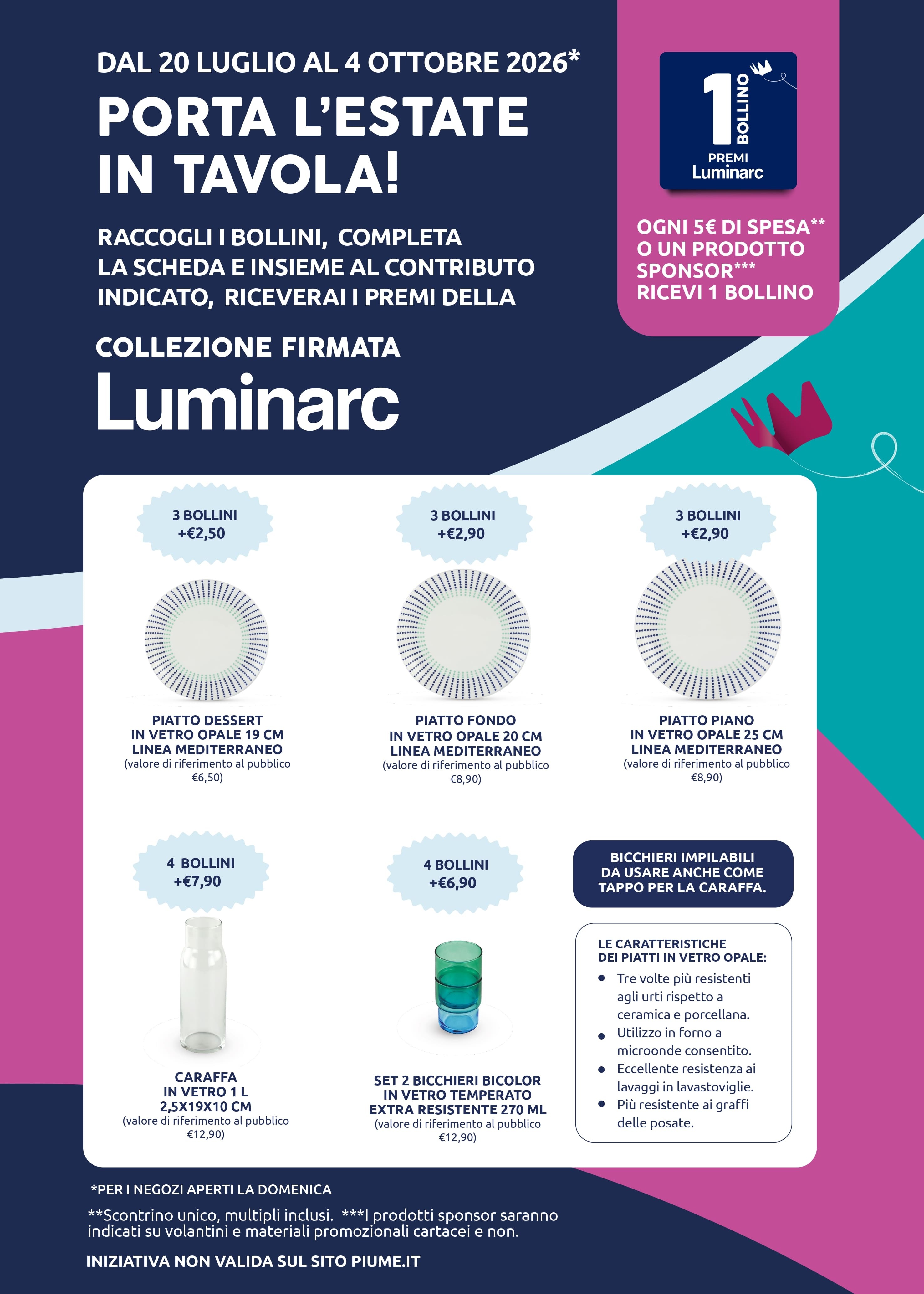 Scopri i premi della collection Luminarc