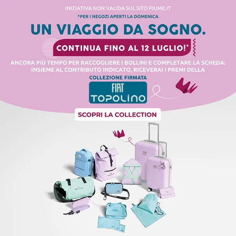 Un viaggio da sogno con la collection PIUME TOPOLINO