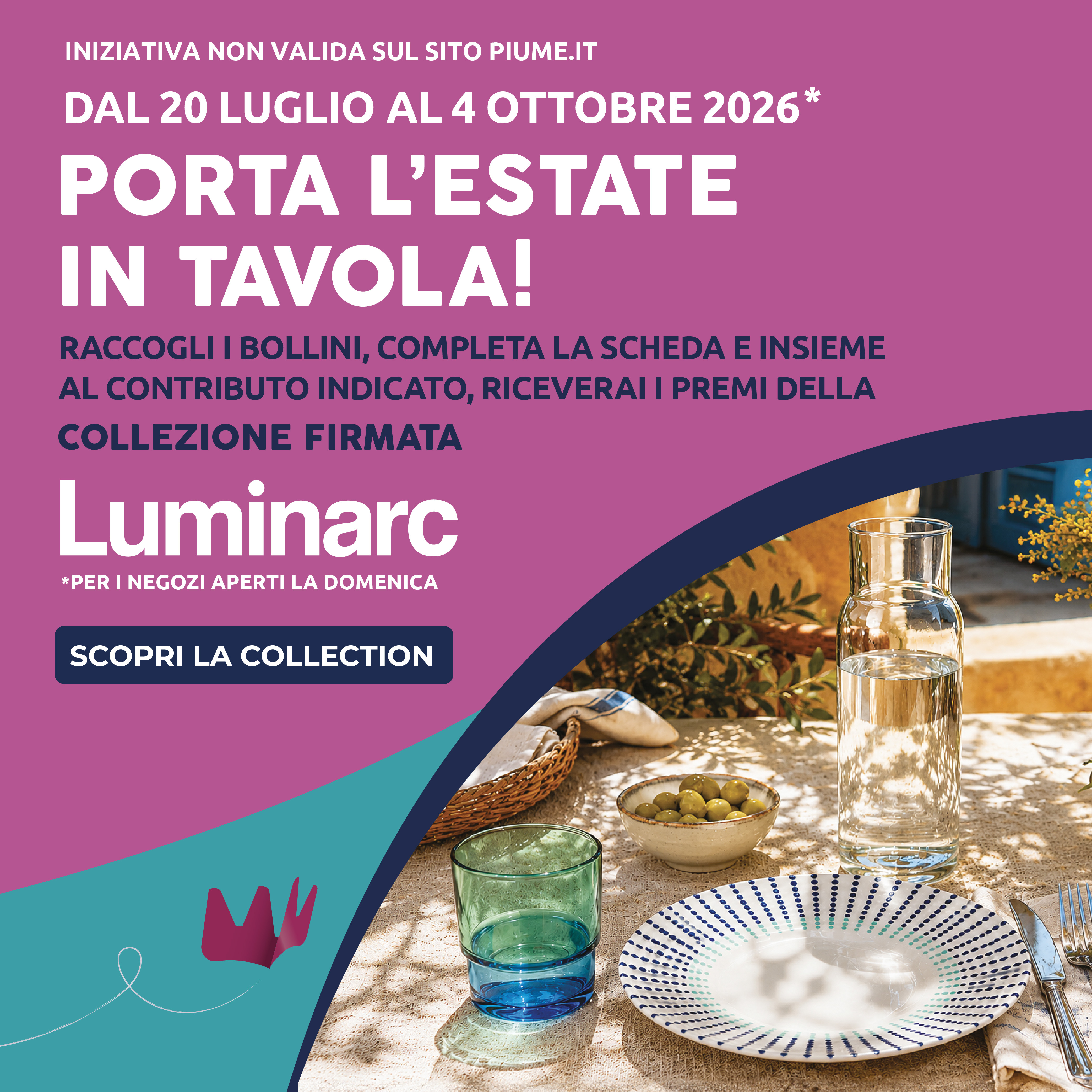 Porta l'estate in tavola con la nuova collection LUMINARC