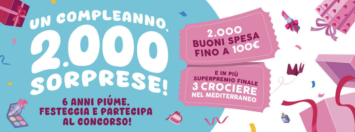 Festeggia il compleanno PiùMe! 2000 sorprese ti aspettano