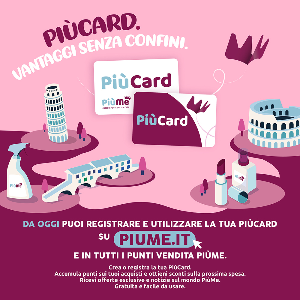 Scopri i vantaggi della PIUCARD