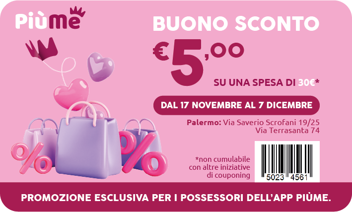 PiùMe buono sconto Palermo