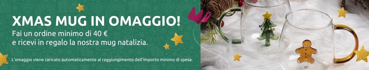 UN REGALO PER TE! CON 40€ DI SPESA UNA CHRISTMAS MUG IN OMAGGIO!