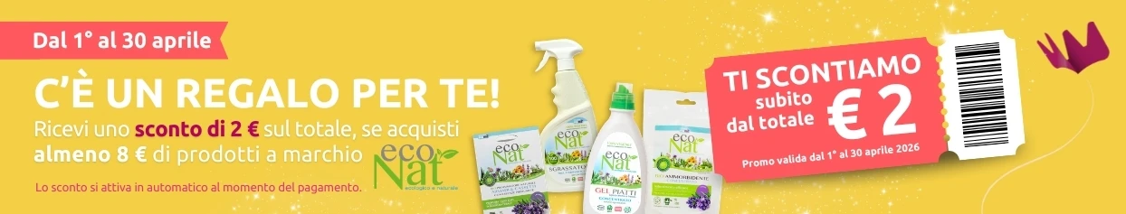 Con i prodotti EcoNat hai 2 euro di sconto