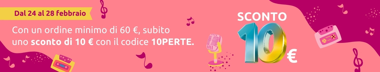 Sconto 10 euro per te!