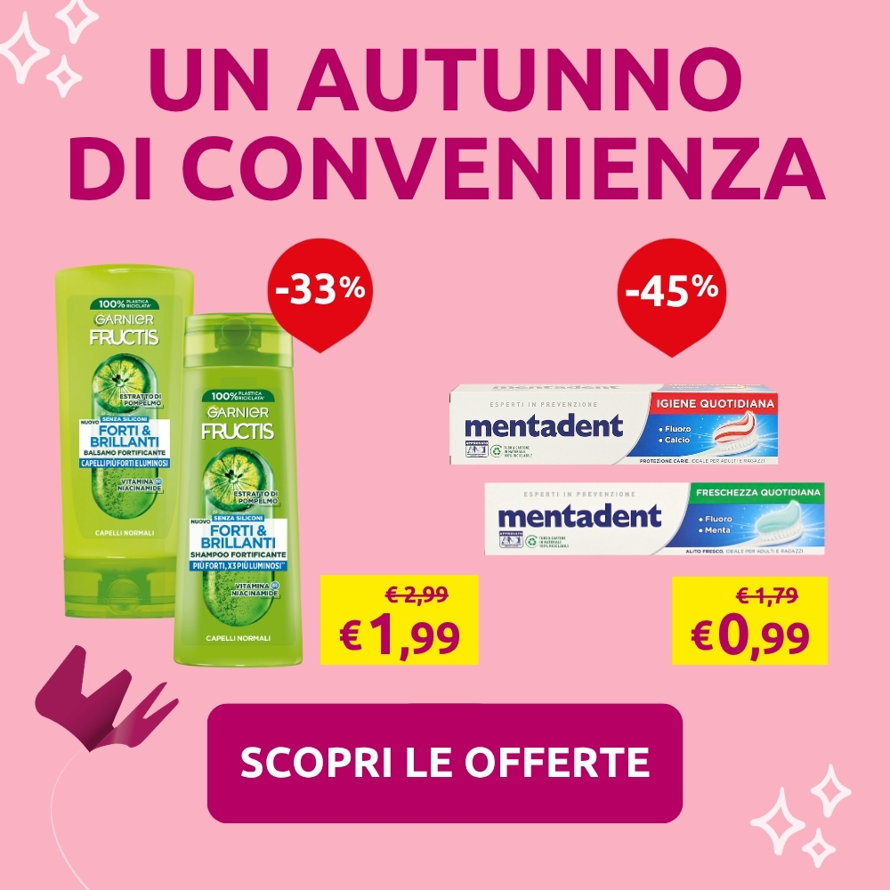 Un autunno di convenienza, non perdere le nostre offerte