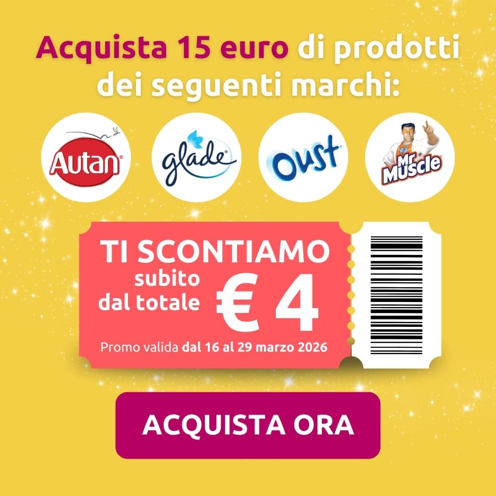 Promozione SCJ, sconto 4 euro