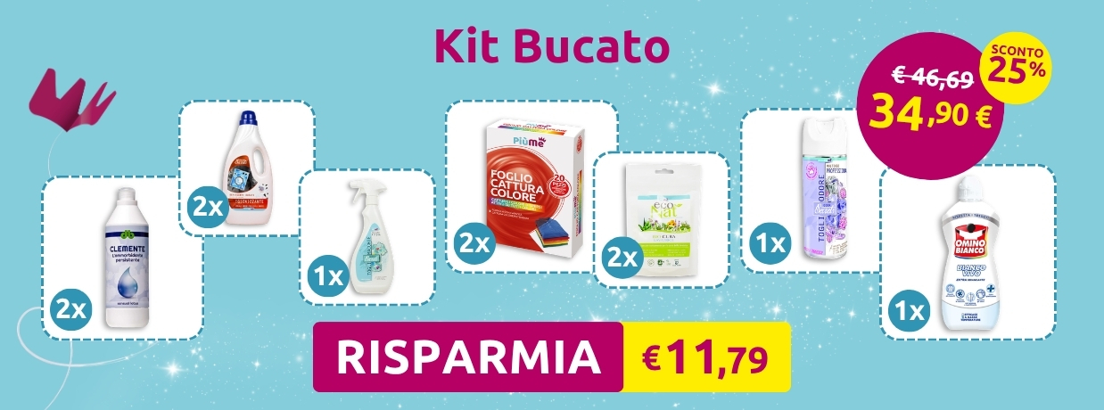 Convenienza e comodità con il KIT BUCATO