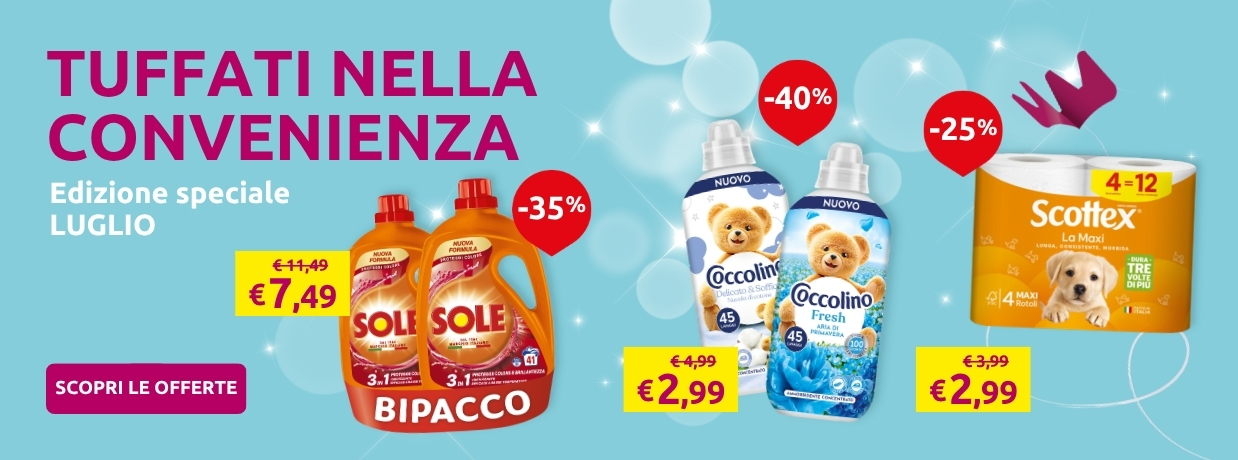 La bella stagione delle offerte:  promozioni reparto casa