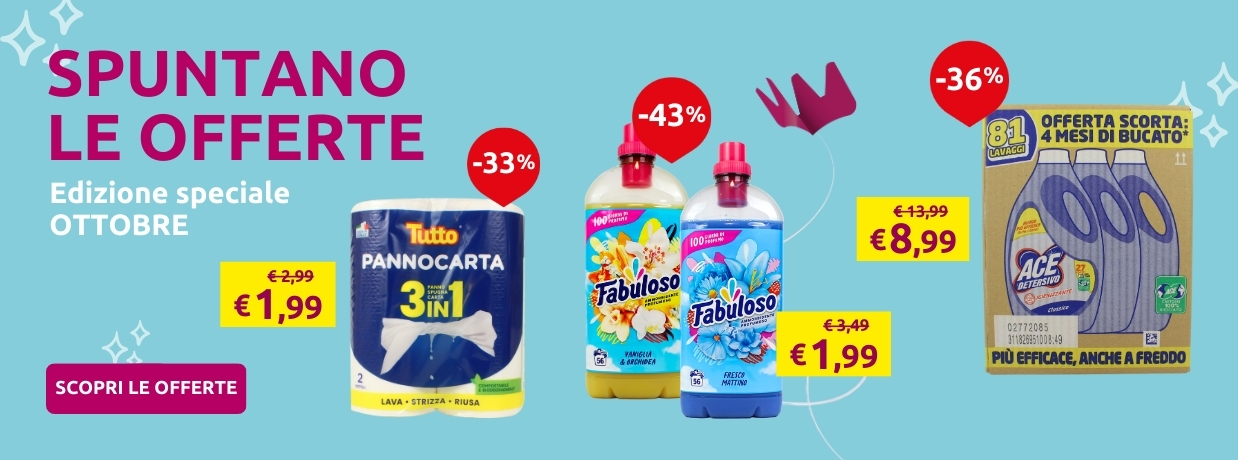 Banner spuntano le offerte di Ottobre