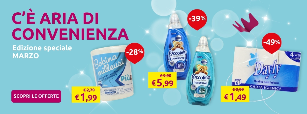 SCOPRI LE OFFERTE DI MARZO