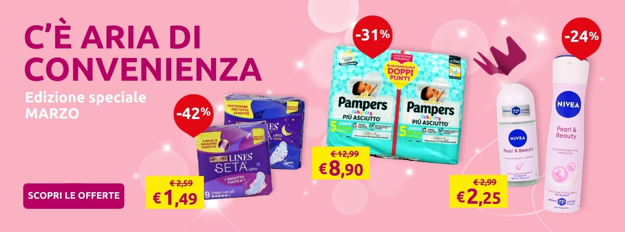 SCOPRI LE OFFERTE IGIENE PERSONA DI MARZO!