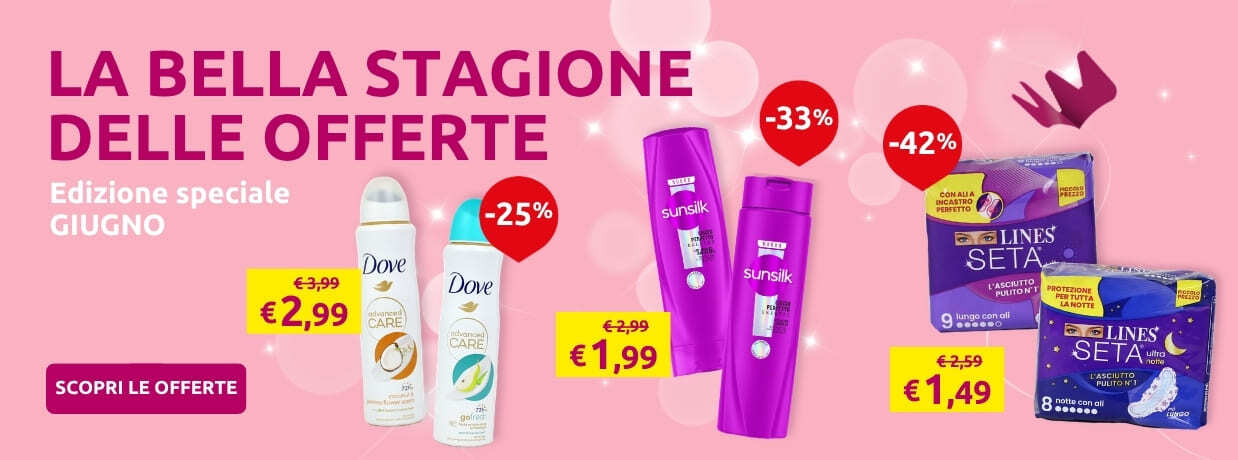 La bella stagione delle offerte:  promozioni reparto persona