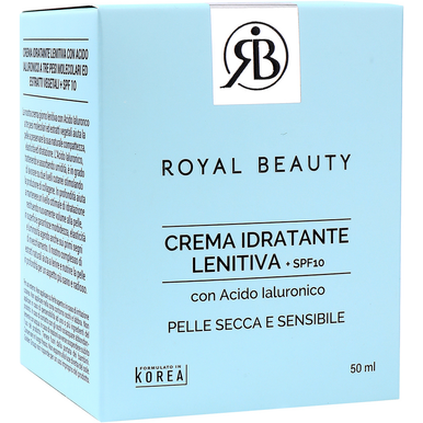 ROYAL BEAUTY CREMA IDRATANTE LENITIVA SPF10 CON ACIDO IALURONICO
