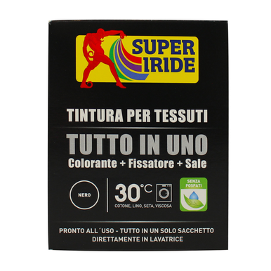 Colorante Per Tessuti In Lavatrice - Nero Intenso | 4 Monodose Tutto In Uno | Coloreria Italiana - Foto 5