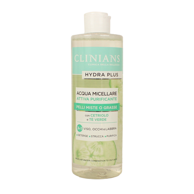 CLINIANS Intense A Lifting Mizellenwasser – Mit Hyaluron, Dermatologisch Getestet, 400 Ml