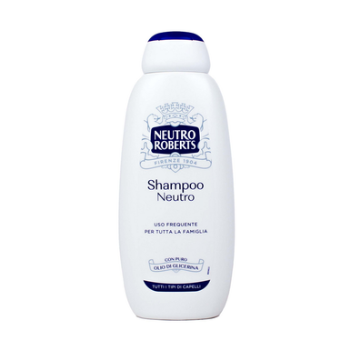 MANTOVANI Neutral Shampoo – Für Normales Haar, 400 Ml, Packung Mit 6 Flaschen, Schonende Reinigung