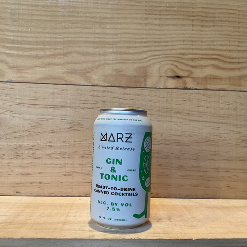 Marz - Gin & Tonic - Single 12oz Can