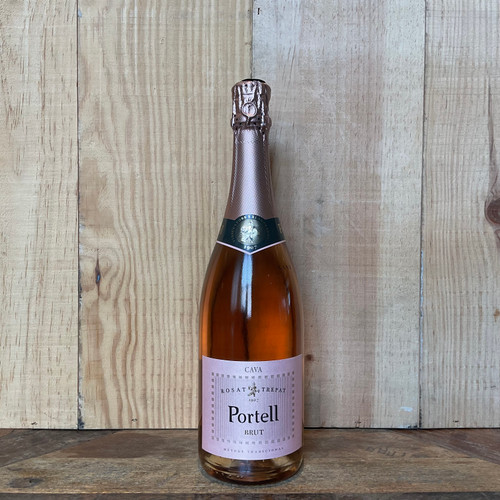 Portell - Cava Brut Rosat Trepat Sparkling Rose Wine