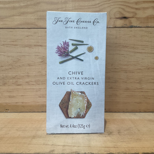 The Fine Cheese Co - Chive and Extra Virgin Olive Oil  Crackers 4.4oz