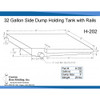 32 Gallon Side Dump RV Holding Tank | H-202