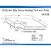 55 Gallon Side Dump RV Holding Tank | H-438