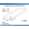 42 Gallon End Dump RV Holding Tank | H-498