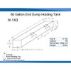 60 Gallon End Dump RV Holding Tank | H-143