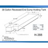 38 Gallon End Dump RV Holding Tank | H-388