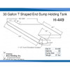 30 Gallon End Dump RV Holding Tank | H-449