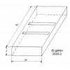 30 Gallon Water or Waste Holding Tank | TRI-WH-2030-3