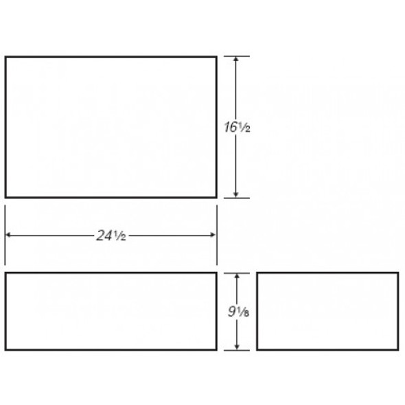 14 Gallon Rectangle Plastic Tank | B245