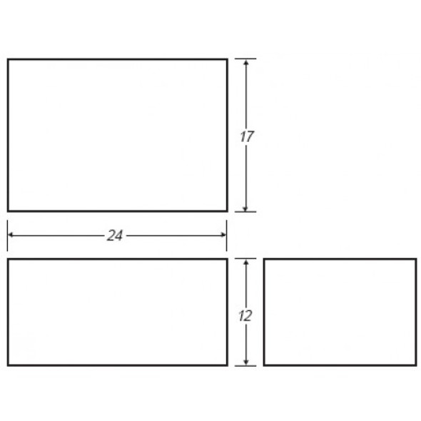 20 Gallon Rectangle Plastic Tank | B200