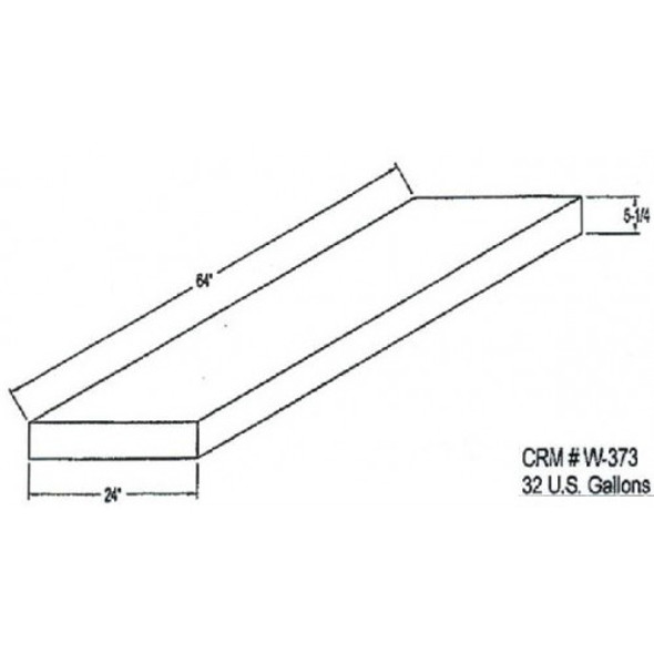 32 Gallon Rectangle Plastic Tank | W-373