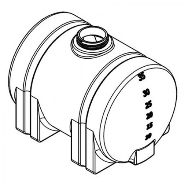 525 Gallon Horizontal Leg Tank | 40181