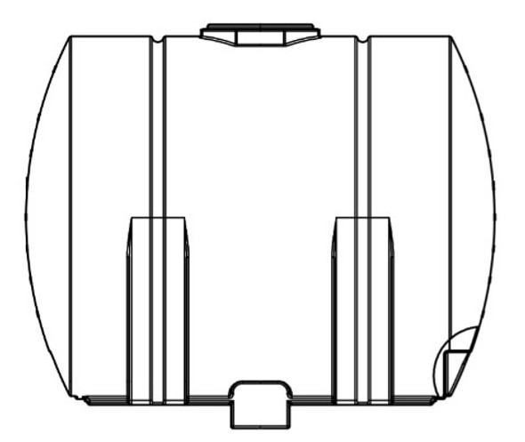 925 Gallon Horizontal Leg Tank w/ Sump | 45210