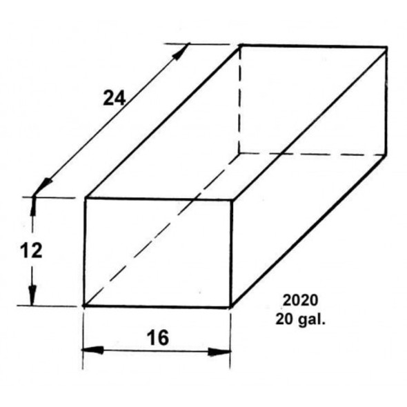 20 Gallon Water or Waste Holding Tank | TRI-WH-2020