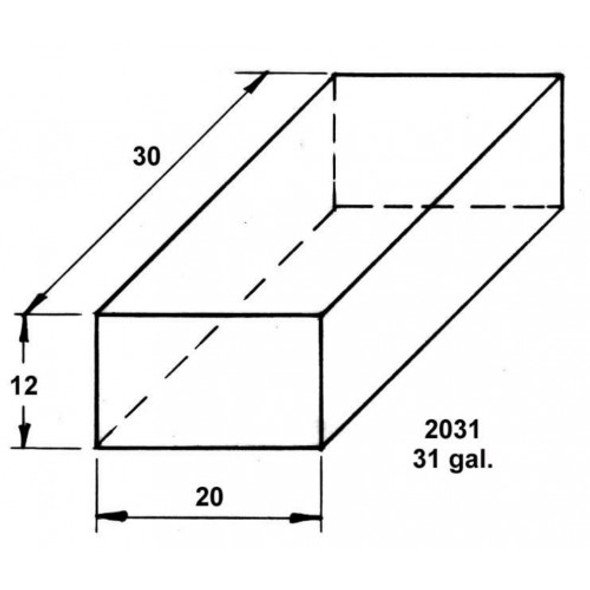 31 Gallon Water or Waste Holding Tank | TRI-WH-2031