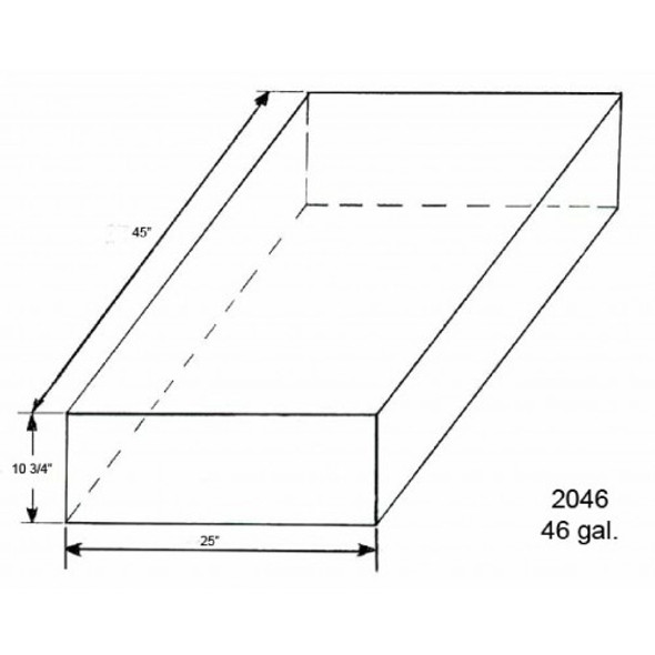 46 Gallon Water or Waste Holding Tank | TRI-WH-2046