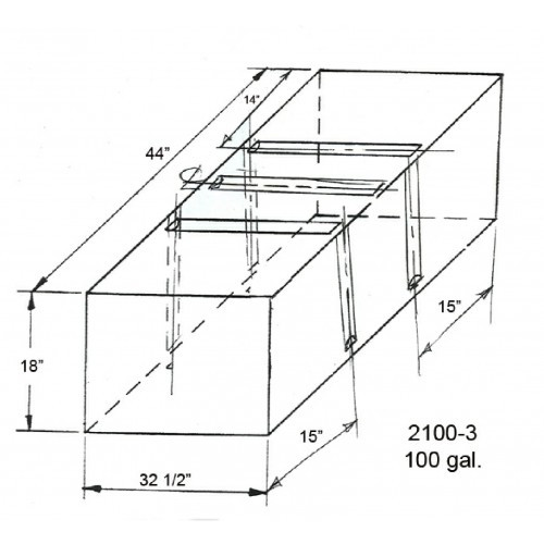 100 Gallon RV Water Tank
