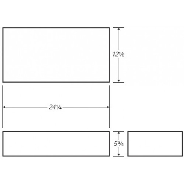 7 Gallon Rectangle Plastic Tank | B272