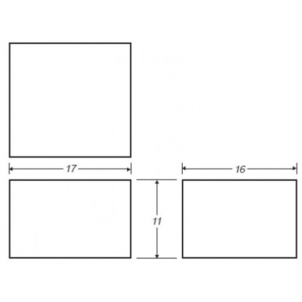 11 Gallon Rectangle Plastic Tank | B375